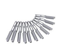 Generic Rizadores de Cabello de Rodillos, Cañas Permanentes 12pcs Resina de Plástico 8x2cm Estructura Hueca Varillas para Barbería y Estilo de Hogar (GRAY)