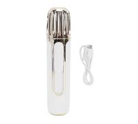 Generic Rociador de Niebla Facial, Depósito Transparente Recargable por USB, Niebla Fría Portátil con 2 Boquillas para Hidratar el Maquillaje de la Piel ABS 20ML (Blanca)