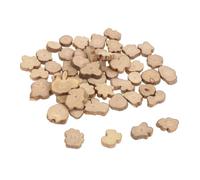 Generic Rodajas de Madera Irregulares, Pequeñas Rodajas de Madera Multiusos, Posavasos de Madera para Grabado en Madera, Decoración Del Hogar, Manualidades Y, 50 pcs, Individual