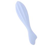 Generic Rodillo de Masaje Facial de Mano de Silicona Azul, Masajeador Facial de Mejor Absorción para Rejuvenecimiento de la Piel de los Ojos de la Cara