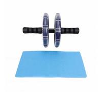 Generic Rodillo de Rueda para Abdominales con Rodillera, Rueda de Ejercicio Abdominal Duradera para Entrenamiento de Fuerza Central en Casa y Oficina (BLACK)