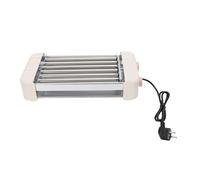 Generic Rodillo Eléctrico para Perros Calientes, Parrilla Automática Multifuncional de 550W para Reuniones Familiares y Fiestas, Diseño de 6 Tubos de Acero Inoxidable