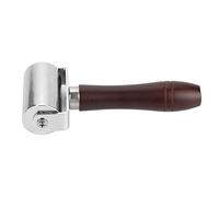 Generic Rodillo para Cuero de Acero Al Carbono de 60mm, Herramienta Duradera para Trabajar el Cuero con de Madera Auténtica para Artesanía en y Laminado de Capas Pegadas
