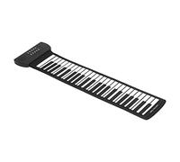 Generic Roll out Piano Piano Plegable con Batería USB de 49 Teclas, Teclado de Silicona Premium, Multifuncional con Sonido Envolvente 4D, Adecuado para el Hogar, la Escuela (PM49)