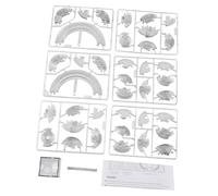 Generic Rompecabezas de Cristal 3D para Juguete DIY en Forma de Saturno, Coloridos Bloques Translúcidos para Niños, Desarrolla Paciencia y Coordinación, para Amigos (Grey)
