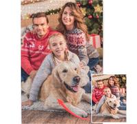 Generic Rompecabezas de Madera Personalizado de Foto de 300/500/1000 Piezas, Rompecabezas Personalizado para Amigos, Familiares, Amantes, Bodas y Grandes días (Regular-Vertical)