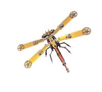 Generic Rompecabezas de metal 3D para adultos, más de 100 piezas de kits de modelo de libélula mecánica Steampunk, kits de rompecabezas de insectos para construir, regalos de decoración de escritorio