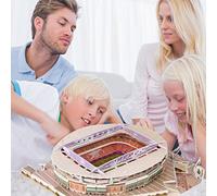 Generic Rompecabezas Realista del Modelo del Campo de Fútbol 3D para los Fanáticos, Decoración del Hogar 105 Piezas Stadium (Colores Variados #75)