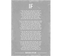 Generic Rudyard Kipling If Poema Art Print. Tamaño A4. Marco no incluido