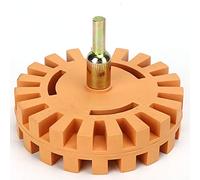 Generic Rueda de Borrador de Goma de 4 Pulgadas, Herramienta Duradera para Quitar Calcomanías y Adhesivos, Se Adapta a la Mayoría de los Taladros Eléctricos, Goma Especial, 1 Unidad