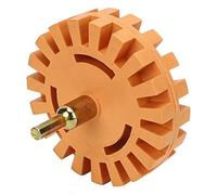 Generic Rueda de Borrador de Goma de 4 Pulgadas, Herramienta Duradera para Quitar Calcomanías y Adhesivos, Se Adapta a la Mayoría de los Taladros Eléctricos, Goma Especial, 1 Unidad