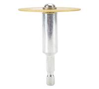Generic Rueda de Corte de Diamante Diseño Ultrafino Resistente para Cortador de Tubos de PVC de Vidrio con Vástago Hexagonal de 1/4 de Pulgada Disco de Corte de Herramienta Rotativa de Acero Al