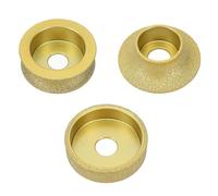 Generic Rueda de Diamante Manual de Perfil, 3 uds., Discos Abrasivos Soldados Duraderos para Bordes de Azulejos y Piedra, Ajuste Universal de 20mm