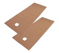 Generic Sábana de Salón Transpirable Resistente Al Aceite Impermeable SPA Cubierta de Mesa de Masaje para Salón de Belleza, Masaje, Centro de SPA Blanco 2 Piezas (Café Profundo)