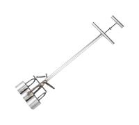Generic Sembradora Manual de Jardín con Pedal, Doble Mango, Ergonómica, Formadora de Tubos, Base Uniforme, Herramienta de Hierro Adecuada para Plantar Hortali, 6 Hoyos, tal como se describe
