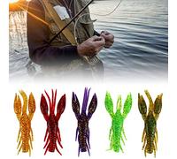 Generic Señuelos Blandos de PVC para Cangrejos, 31 Uds., 7,5 Cm, 5,5g, Pinzas Realistas sin Malas Hierbas con Caja para Pesca de Lubina, Que Atraen Más Golpes