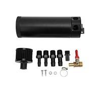 Generic Separador de Aceite de Aire del Motor del Tanque del Depósito de la Lata de Captura de Aceite de 2 Puertos Universal de para Gases Más Limpios Adecuado para Muchos Coches