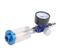 Generic Separador de Filtro de Trampa de Agua y Aceite con Regulador de Aire de Rosca Estándar de 1/4, Protege contra Contaminantes Sólidos, óxido, Ideal para Entusiastas de la Automoción, Incluye