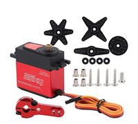 Generic Servo Digital de Alto Torque, 25 Kg, Engranaje Metálico, Resistente Al Agua para Coches y Barcos RC, con Carcasa de Aleación de Aluminio y Acero Inoxidable, Voltaje 4.8-7.4 V,