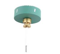 Generic Sierra de Agujero de Vástago Hexadecimal de Orificio con Tazón de Polvo, Cubierta de Polvo de 160 Mm de Alta Eficiencia para Luz Empotrada, Ideal para Madera Maciza/MDF/plástico, Material de