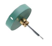 Generic Sierra de Agujero de Vástago Hexadecimal de Orificio con Tazón de Polvo, Cubierta de Polvo de 160 Mm de Alta Eficiencia para Luz Empotrada, Ideal para Madera Maciza/MDF/plástico, Material de