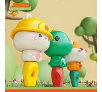 Generic Silbato de Dibujos Animados Lindo Silbando Fuerte para Niños en Edad Preescolar Juguete de Silbato de Plástico Portátil (plástico/)