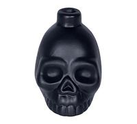 Generic Silbato de muerte azteca gritando, madera negra y latón, diseño de calavera