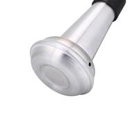 Generic Silenciador de Trompeta Amortiguador de Sonido de Aleación de Aluminio Reducción de Ruido del 80 Al 90 por Ciento con Borde de Goma 110 X 65 Mm para Práctica Silenciosa Calentamiento Uso