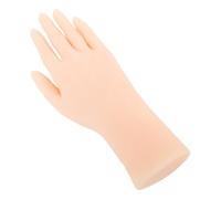 Generic Silicone Flexible Mannequin Hand for Nail Art Movie Prop Lisad, Modelo de Mano Femenino Suave y Duradero para Pintura de Práctica, Modelo de Mano Reutilizable para la Pantalla del Anillo