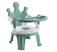 Generic Silla de bebé para Comer con Bandeja Especial y Cómodo Cojín, Adecuada para la Familia y la Guardería, de Plástico (BLUE)