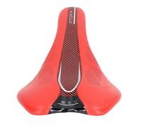Generic Sillín de Bicicleta de Montaña, Cómodo Asiento de Bicicleta de Cuero de Microfibra, Asiento de Ciclismo Hueco y Transpirable con Diseño de Cola Ancha y Cabeza hacia Abajo, Ideal para
