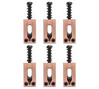 Generic Sillín de Guitarra Eléctrica de Metal, Uso a Largo Plazo, Mejora la Violencia para Guitarristas, Color Rojo Cobre