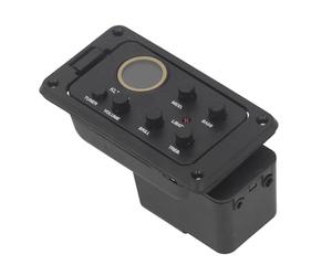 Generic Sintonizador de Pastilla Piezoeléctrica y Ecualizador de 4 Bandas para Guitarra Acústica con Pantalla LCD para Uso Doméstico y en Escenario
