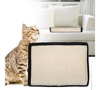Generic Sisal Cáñamo Blanco Mascota Pata de Mesa Tablero Rascador sofá Estera Rascadora para Gatos 15x11 Pulgadas (White)