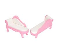 Generic Sofá de Casa de Muñecas a Escala 1:12, Muebles en Miniatura, Decoración para Sala de Estar, Sala de Juegos para Niños, Plástico, 19x11,5 Cm