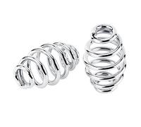Generic Solo de Acero Duradero, Adecuado para Resortes de Asiento para Chopper Bobber, 1 par de 3 Pulgadas, Adecuado para Aplicaciones Bobber y Chopper (SILVER)