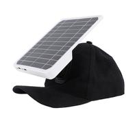Generic Sombrero de Panel Solar de Alta e 20 W con Puertos USB Duales para Acampar y Hacer Caminatas Monocristalino Liviano