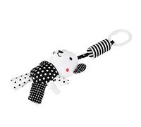 Generic Sonajero Colgante para Cama de bebé, Campanas de Viento de Felpa con Bordado Exquisito, Orejas de Papel Crujientes, Adecuado para Más de 3 Meses, 13,4x4,7 Pulgadas (Colgante oso rayado