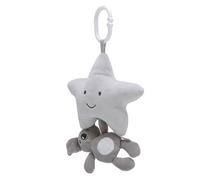 Generic Sonajero para Carrito de bebé con Animales de Dibujos Animados, Juguete Integrado en Caja de Música, Uso Multiusos, Asiento de Coche para Recién Nacido, Juguete de Felpa