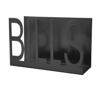Generic Soporte de Escritorio de Metal para Correo, Elegante Accesorio de Escritorio Organizativo para Oficina en Casa, Diseño de Hierro de 15x5,5x9,5 Cm (BLACK)