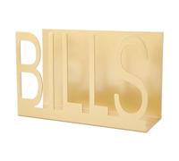 Generic Soporte de Escritorio de Metal para Correo, Elegante Accesorio de Escritorio Organizativo para Oficina en Casa, Diseño de Hierro de 15x5,5x9,5 Cm (GOLD)