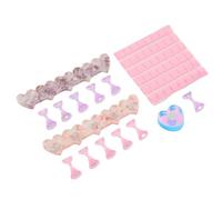 Generic Soporte de Exhibición de Arte de Uñas Giratorio Magnético en Forma de Corazón para Salón de Bricolaje, 11 Soportes para Uñas, Base Resistente, para Todos los Niveles de Habilidad (con 48