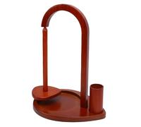 Generic Soporte de Hilo de Madera con Acabado de Madera de Haya para Tejer y Hacer Ganchillo Hilo Vertical Estable con Ranura de Almacenamiento Esencial para Amantes del Crochet y Tejedores