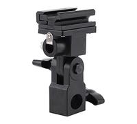 Generic Soporte de Luz Soporte de Montaje de Flash de Paraguas Ajustable Duradero para Sesiones de Fotos y Videos Negro 1 Pieza