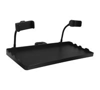 Generic Soporte de Micrófono Abrazadera Resistente y Bandeja Plástica Alargada para Partituras, Organizador Multifuncional para Grabación y Karaoke, Accesorio Compacto para Estudio