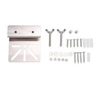 Generic Soporte de Montaje para Canalón, Soporte para Cámara de Seguridad de Acero Inoxidable con Base de Seis Orificios para S340 SoloCam, Uso en Exteriores