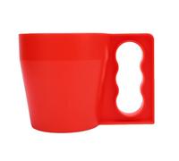 Generic Soporte de Pinta de Helado Duradero con Antifreelado, Elegante Recipiente para Postres Congelados, Manga de Taza Reutilizable para Yogurt, Se Adapta a Todos los Amantes de los Helados (rojo)