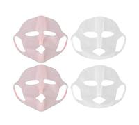 Generic Soporte de Silicona para Mascarilla Facial Hidratante para Promover la Absorción, 4 Unidades de Envoltura Facial de Silicona para Colgar en las Orejas, Fácil de Limpiar y Tamaño Ajustable