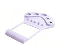 Generic Soporte de Silicona para Reposabrazos de Uñas 3 en 1, Ergonómico con Separadores de Dedos para Pintar Uñas sin Estrés para Uso Doméstico 10,83x6,10x0,98 Pulgadas (PURPLE)