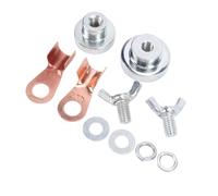 Generic Soporte de Soldadura Abrazadera de Tierra Herramienta de Imán Fuerte 2 Piezas para una Conexión a Tierra Eficiente en Garajes Acero Inoxidable Latón